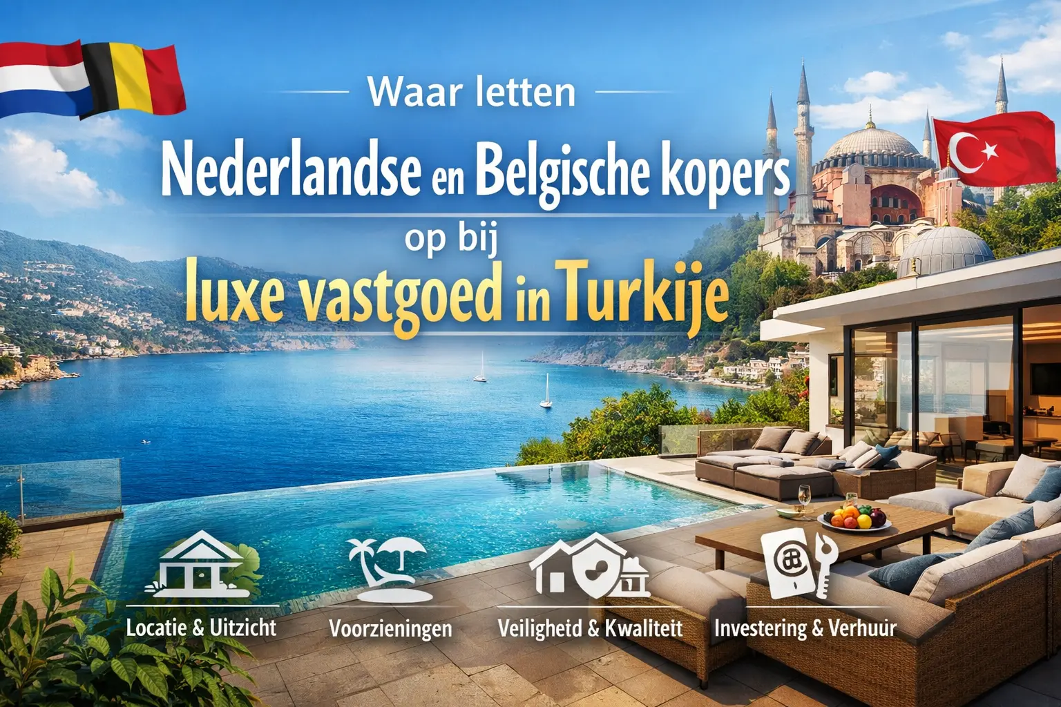 Waar letten Nederlandse en Belgische kopers op bij luxe vastgoed in Turkije