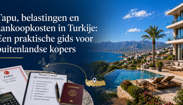 Tapu, Belastingen en Aankoopkosten in Turkije: Een Praktische Gids voor Buitelandse Kopers