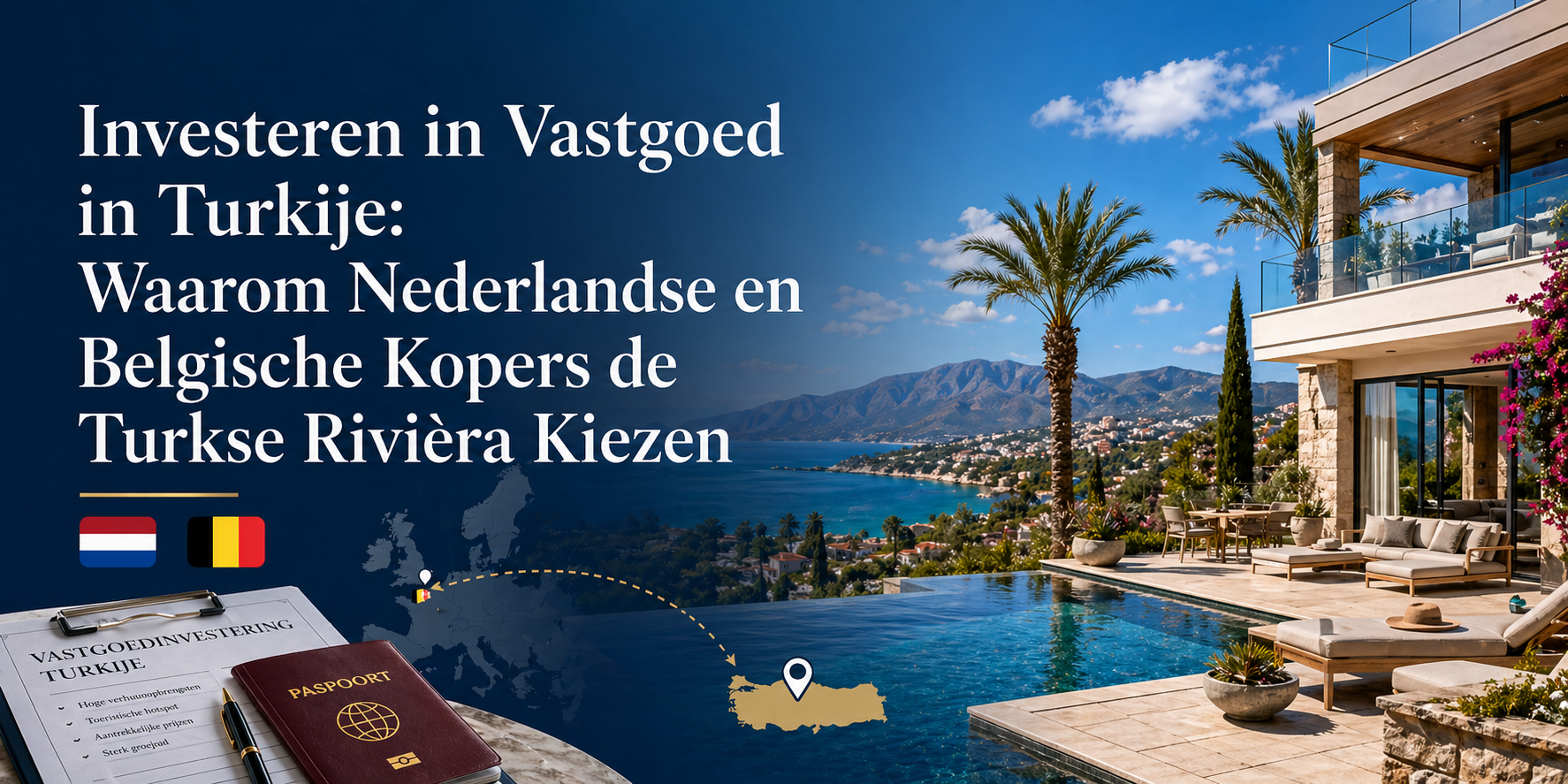 Investeren in Vastgoed in Turkije: Waarom Nederlandse en Belgische Kopers de Turkse Rivièra Kiezen