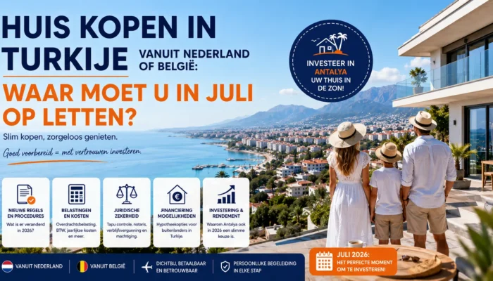 Huis Kopen in Turkije vanuit Nederland of België: Waar Moet U in Juli op Letten?